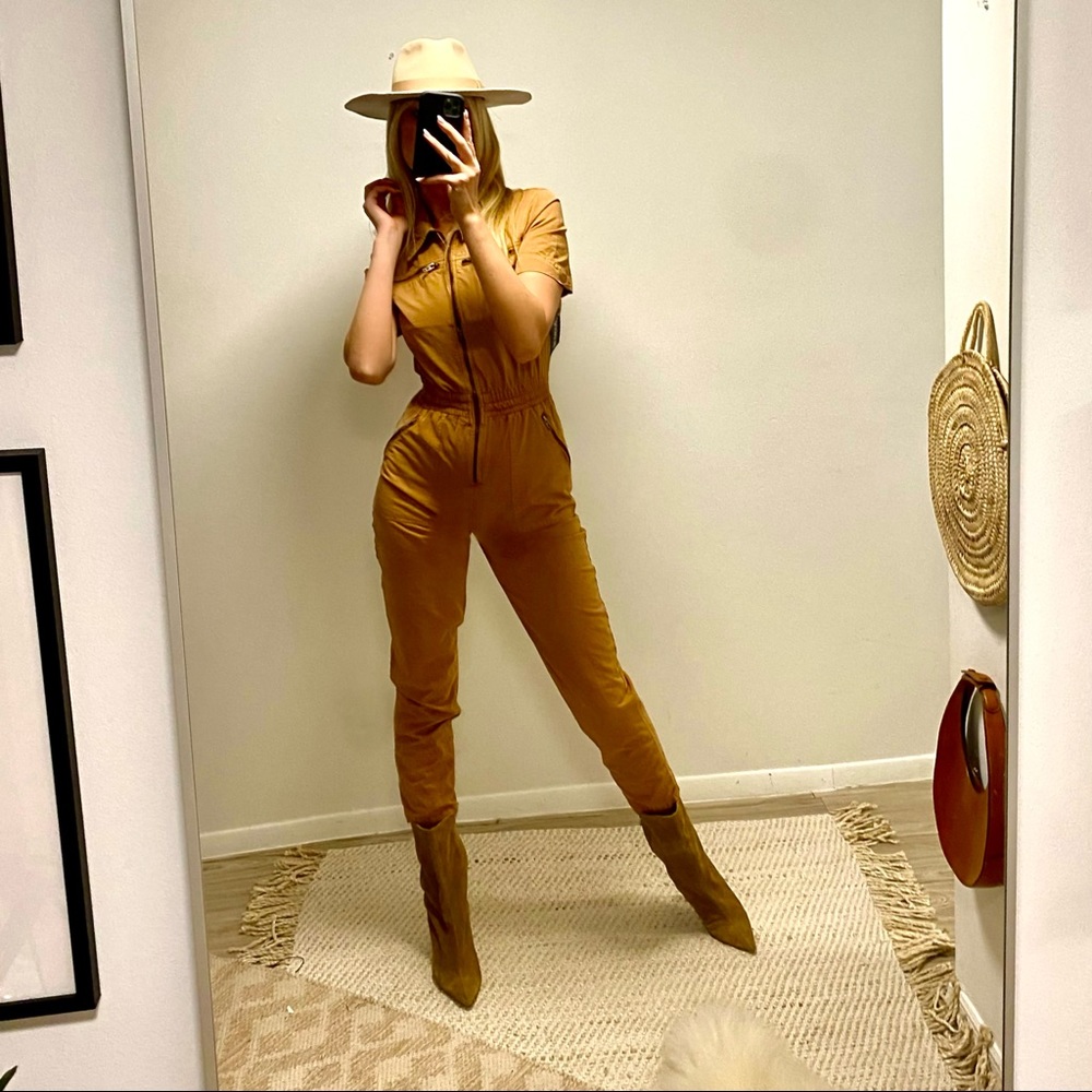 Frame denim utility sun daze safari jumpsuit S